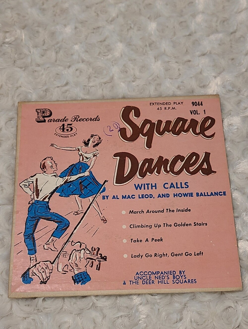 Square Dances With Calls 45 Vinyl Record By Al Mac Leod & Howie Ballance Volume1